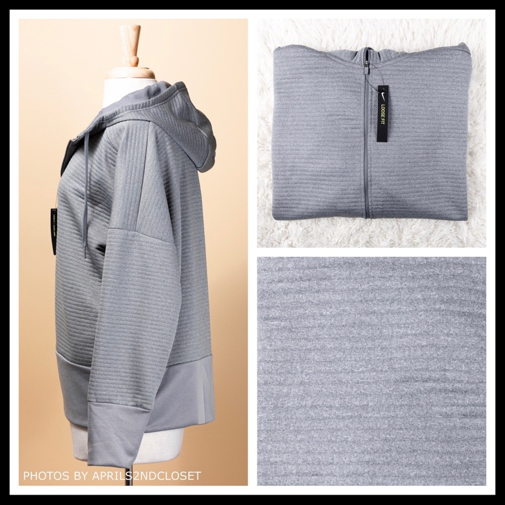 NIKE HOODIE GREY HOODED UTILITY ACTIVE JACKET A2C - Picture 6 of 8